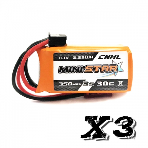 CNHL MiniStar 3S 350mAh 30C - Pack de 3